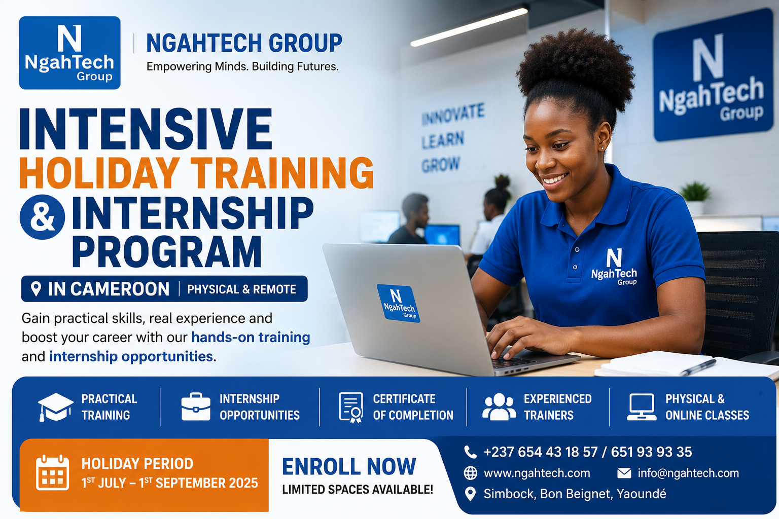 Intensive Holiday Training & Internship Program in Cameroon | NgahTech Group